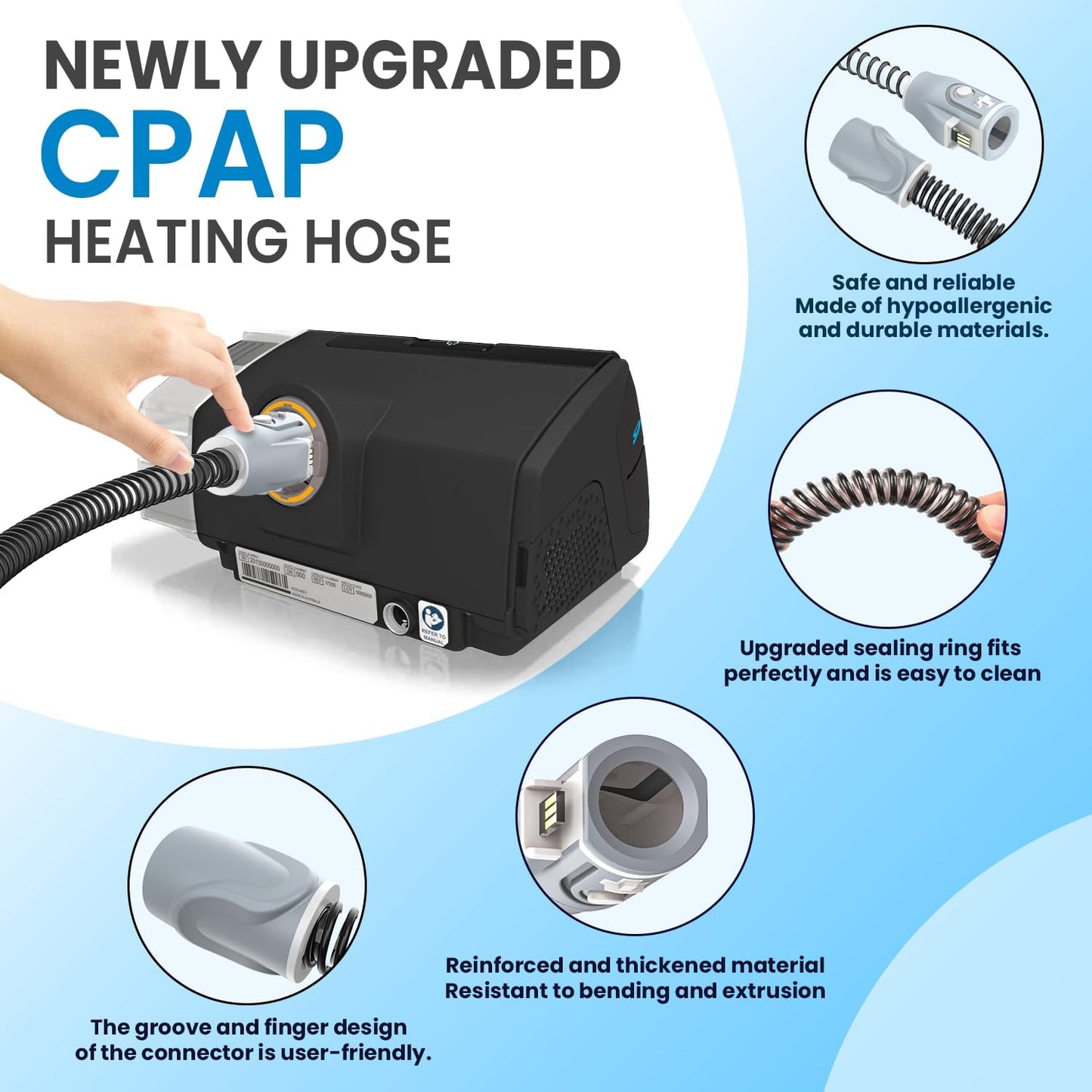 Heated Tubing for ResMed AirSense 10 – ClimateLine Compatible CPAP Hose (Not for AirSense 11)
