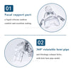 Lightweight and Quiet CPAP Mask for Sleep Apnea – Adjustable Nasal Mask with Head Straps
