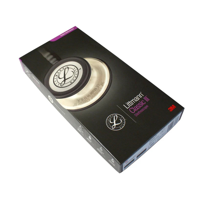 3M Littmann Classic III Monitoring Stethoscope Black Edition 27" NEW Warranty