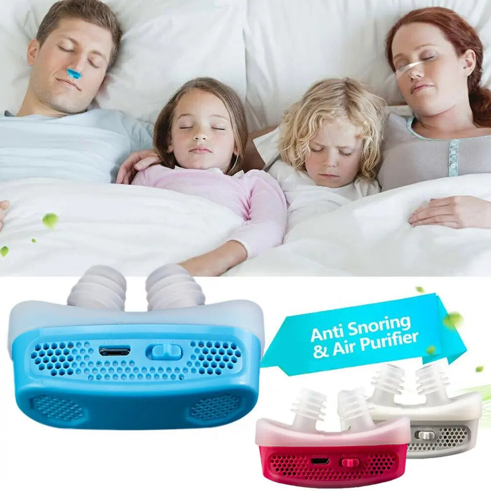 New Micro CPAP Anti Snoring Electronic Device for Sleep Apnea Stop Snore Aid Stopper