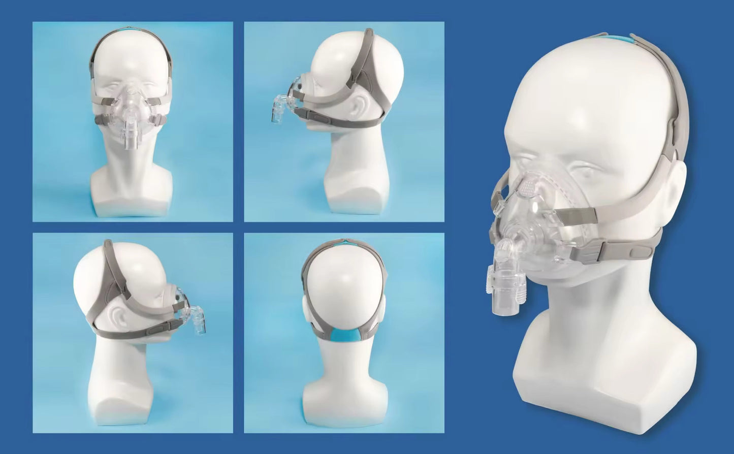 CPAP Mask Kit – Prescription Free | Unassembled Nasal Interface & Headgear | Fits Standard CPAP Tubing