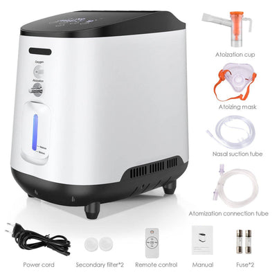 Brand New Home Oxygen Concentrator 1–7 LPM — Continuous Flow | RRT-Recommended