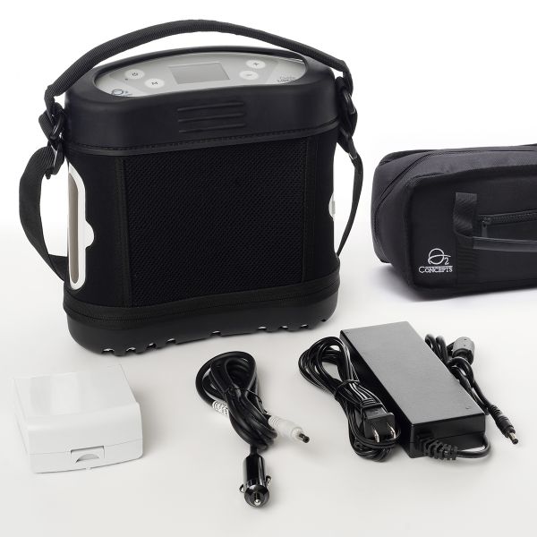 Oxlife Liberty 2 Portable Oxygen Concentrator Bundle — Pulse & Continuous Flow | FAA Approved