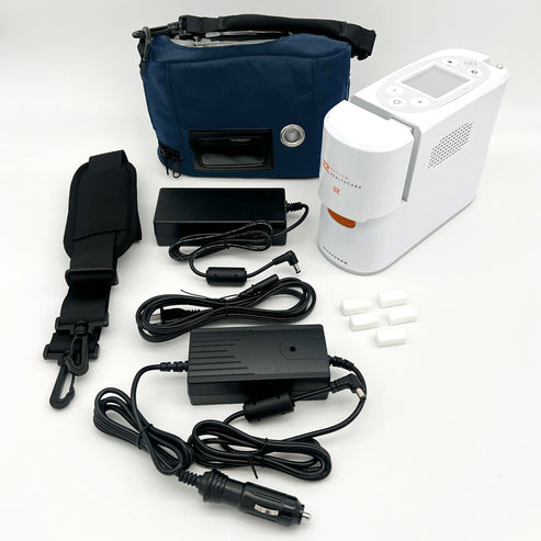 Cheapest Price ! Rhythm P2 Portable Oxygen Concentrator Package (Pulse Dose) - CERTIFIED PRE-OWNED. BEST PRICE!